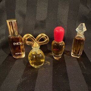 Miniature Fragrances: Enjoli, White Dimonds, Ici by Coty, Ysatis by Givenchy